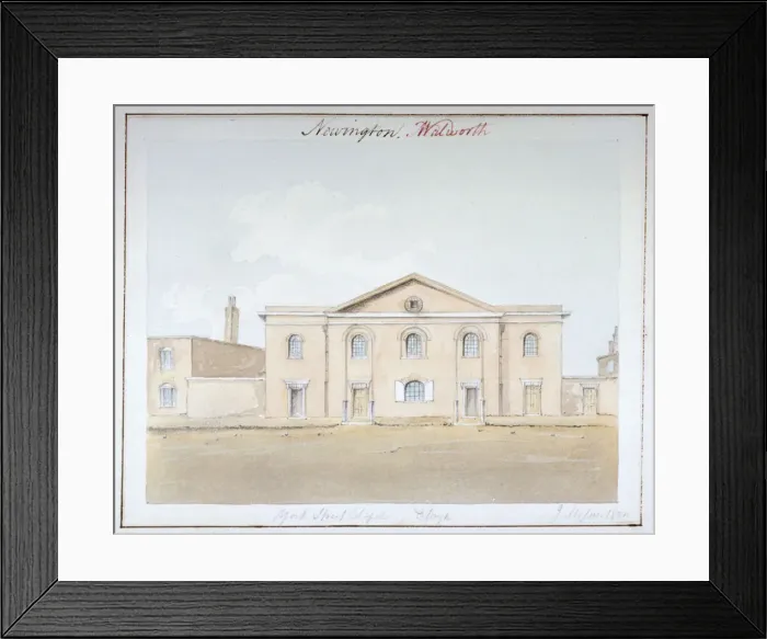 Framed Print : York Street Chapel, Southwark, London, 1824. Artist: John Hassell Framed Print : York Street Chapel, Southwark, London, 1824. Artist: John Hassell