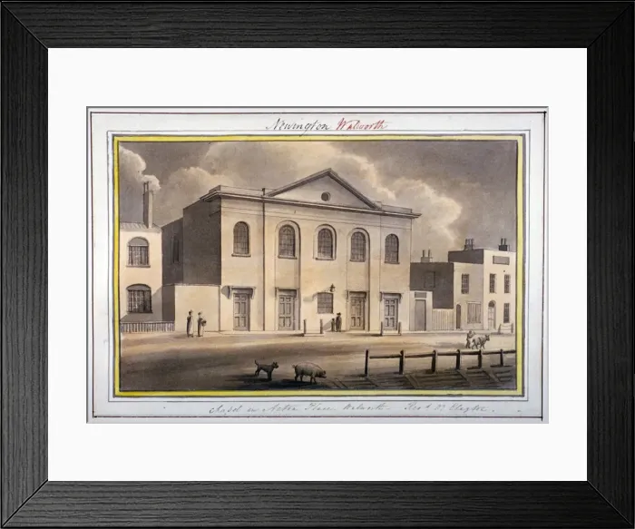 Framed Print : Acton Place Chapel, Southwark, London, 1825. Artist: G Yates Framed Print : Acton Place Chapel, Southwark, London, 1825. Artist: G Yates