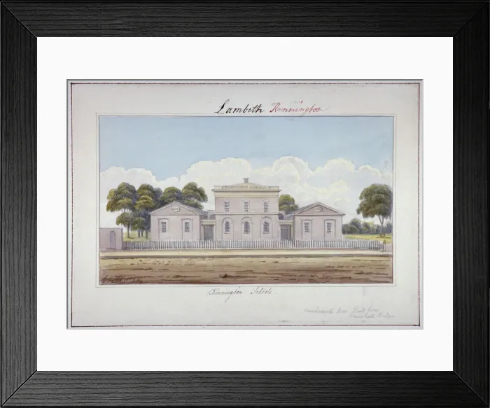 Framed Print : Kennington Schools, Camberwell New Road, Lambeth, London, 1826. Artist: G Yates Framed Print : Kennington Schools, Camberwell New Road, Lambeth, London, 1826. Artist: G Yates