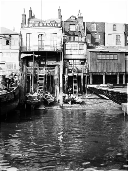 The Harbour Masters office at 74 Narrow Street, Limehouse, London, c1905. Artist