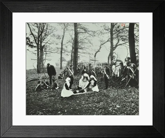 Framed Print : Scout Life, Shrewsbury House Open Air School, London, 1909 Framed Print : Scout Life, Shrewsbury House Open Air School, London, 1909