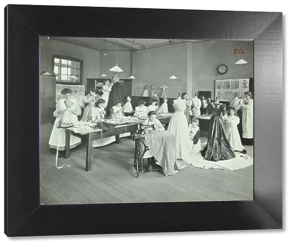 Dressmaking class, Borough Polytechnic, Southwark, London, 1907