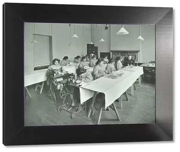 Corset making class, Bloomsbury Trade School for Girls, London, 1911