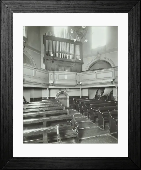 Framed Print : View of the chapel from the altar, Bethlem Royal Hospital, London, 1926 Framed Print : View of the chapel from the altar, Bethlem Royal Hospital, London, 1926