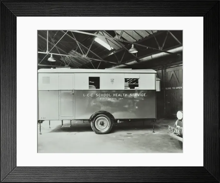 Framed Print : Mobile dental unit, 1947 Framed Print : Mobile dental unit, 1947