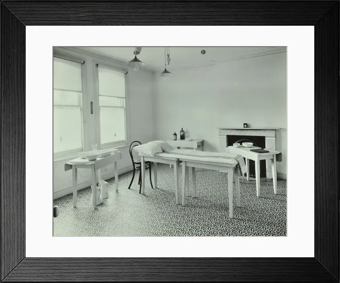 Framed Print : The waiting room, Norwood School treatment centre, London, 1911 Framed Print : The waiting room, Norwood School treatment centre, London, 1911
