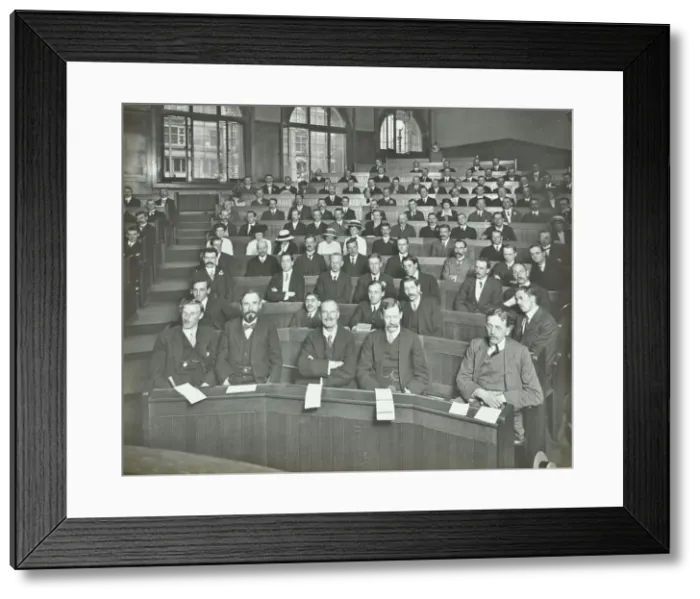 Framed Print : A class listening to a lecture, London Day Training College, 1914 Framed Print : A class listening to a lecture, London Day Training College, 1914