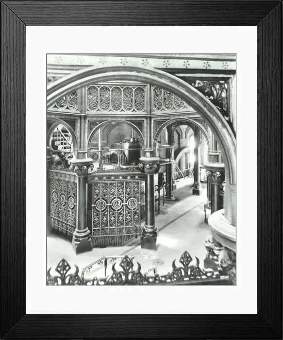 Framed Print : Interior of Crossness Sewage Treatment Works, Erith, London, 1949 Framed Print : Interior of Crossness Sewage Treatment Works, Erith, London, 1949