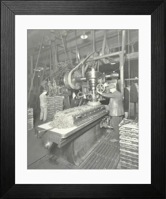Framed Print : Man using a miller and planer, Charlton Central Repair Depot, London, 1932 Framed Print : Man using a miller and planer, Charlton Central Repair Depot, London, 1932