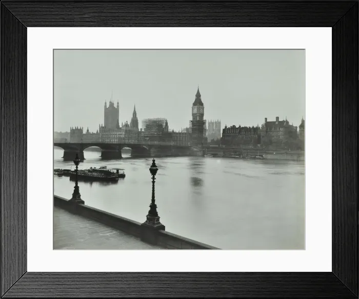 Framed Print : Westminster Bridge and the Palace of Westminster with Big Ben, London, 1934 Framed Print : Westminster Bridge and the Palace of Westminster with Big Ben, London, 1934