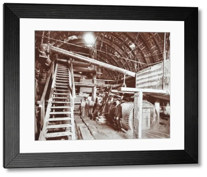 Framed Print : Bulkhead to retain compressed air in the Rotherhithe Tunnel, London, October 1906 Framed Print : Bulkhead to retain compressed air in the Rotherhithe Tunnel, London, October 1906
