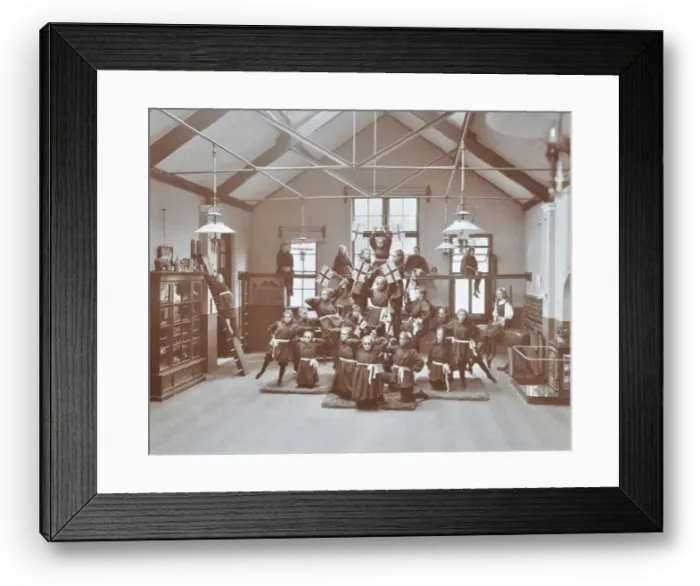 Framed Print : Gymnastic display at Elm Lodge Residential School for Elder Blind Girls, London, 1908 Framed Print : Gymnastic display at Elm Lodge Residential School for Elder Blind Girls, London, 1908