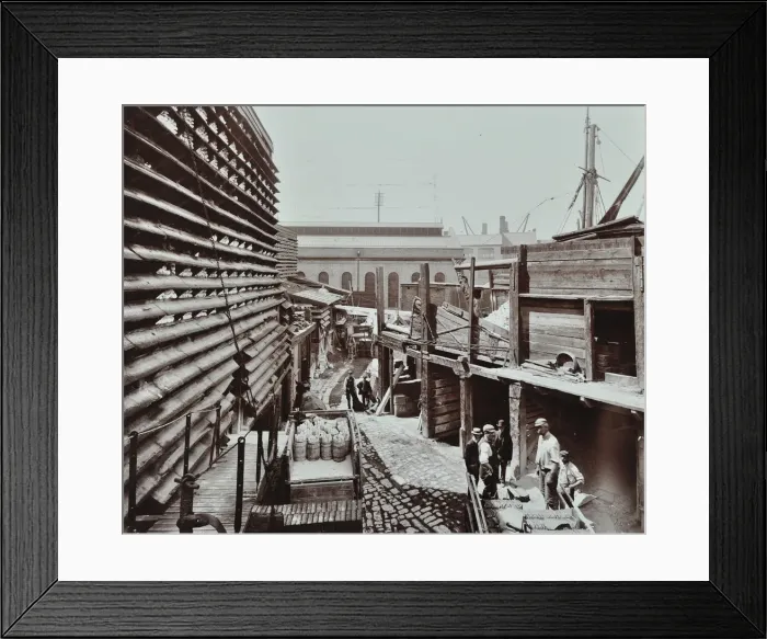 Framed Print : Brickworks, Nine Elms Lane, Battersea, London, August 1906 Framed Print : Brickworks, Nine Elms Lane, Battersea, London, August 1906