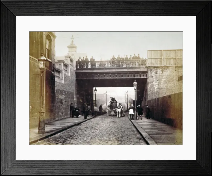 Framed Print : View of Shoe Lane Bridge, City of London, 1869. Artist: Henry Dixon Framed Print : View of Shoe Lane Bridge, City of London, 1869. Artist: Henry Dixon