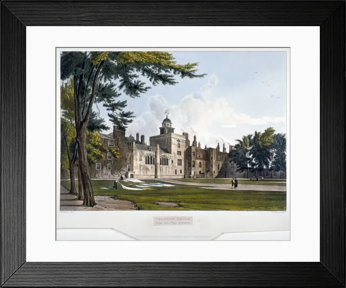 Framed Print : Charterhouse, Finsbury, London, 1816. Artist: William James Bennett Framed Print : Charterhouse, Finsbury, London, 1816. Artist: William James Bennett