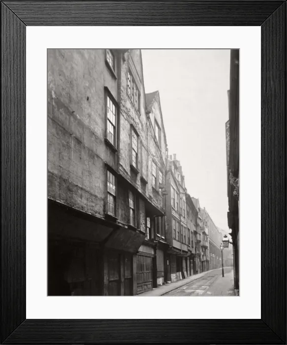 Framed Print : View of houses in Wych Street, Westminster, London, 1876 Framed Print : View of houses in Wych Street, Westminster, London, 1876