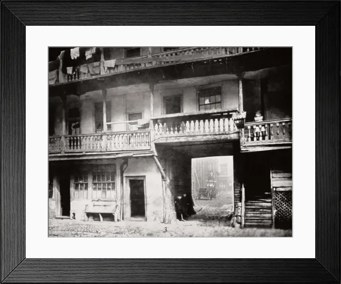Framed Print : Gateway to the Oxford Arms Inn, Warwick Lane, from the courtyard, City of London, 1875 Framed Print : Gateway to the Oxford Arms Inn, Warwick Lane, from the courtyard, City of London, 1875