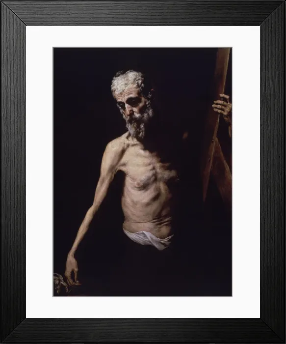 Framed Print : Saint Andrew, by Jose de Ribera, now in the Prado Museum Framed Print : Saint Andrew, by Jose de Ribera, now in the Prado Museum