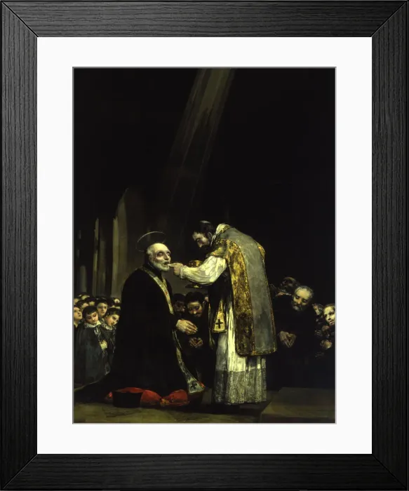 Framed Print : Last Communion of St. Joseph Calasanz by Francisco de Goya Framed Print : Last Communion of St. Joseph Calasanz by Francisco de Goya
