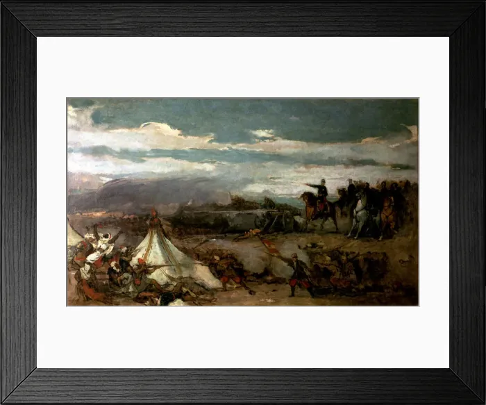 Framed Print : Episode of the Battle of Tetuan (4-Feb. -1860) Framed Print : Episode of the Battle of Tetuan (4-Feb. -1860)