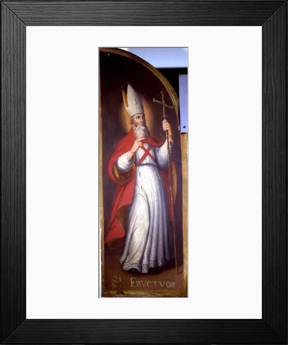 Framed Print : Sant Fruitos, anonymous painting, preserved in the Historical Museum of La Seu