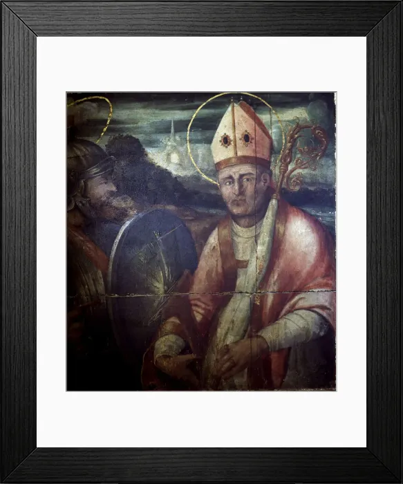 Framed Print : Sant Fruitos anonymous Painting preserved in the Historical Museum of La Seu in Manresa Framed Print : Sant Fruitos anonymous Painting preserved in the Historical Museum of La Seu in Manresa