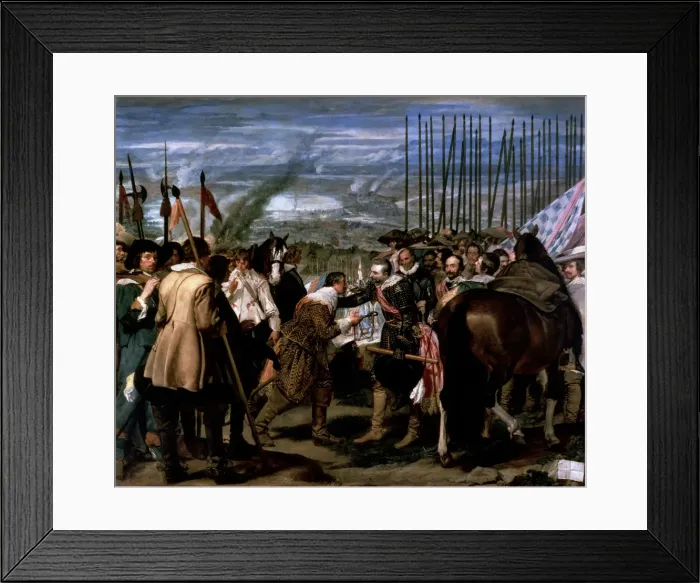 Framed Print : The Surrender of Breda, by Diego Velazquez, between 1634-1635 Framed Print : The Surrender of Breda, by Diego Velazquez, between 1634-1635