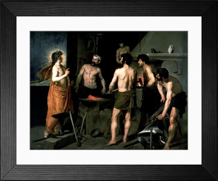 Framed Print : The Forge of Vulcan, by Diego Velazquez, 1630 Framed Print : The Forge of Vulcan, by Diego Velazquez, 1630
