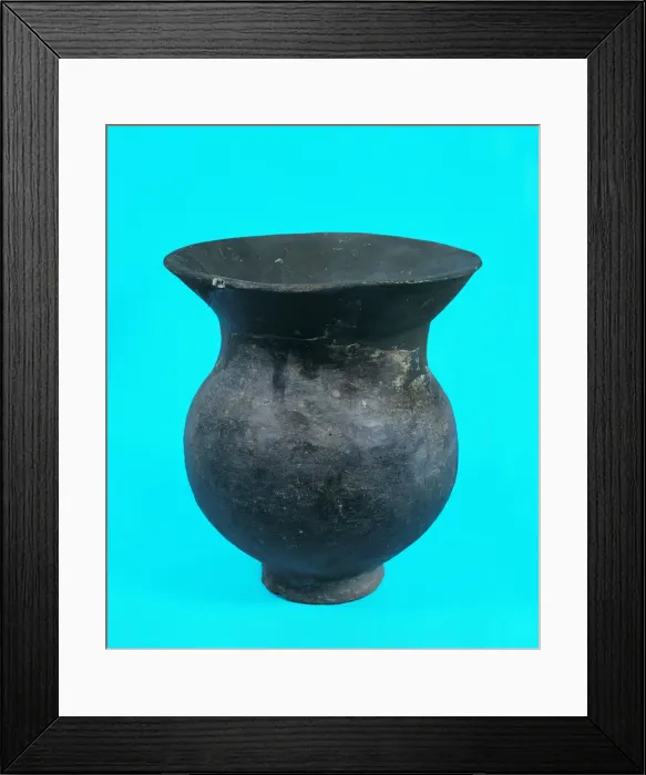 Framed Print : Urn without decoration, from the necropolis of La Pedrera in Vallfogona de Balaguer