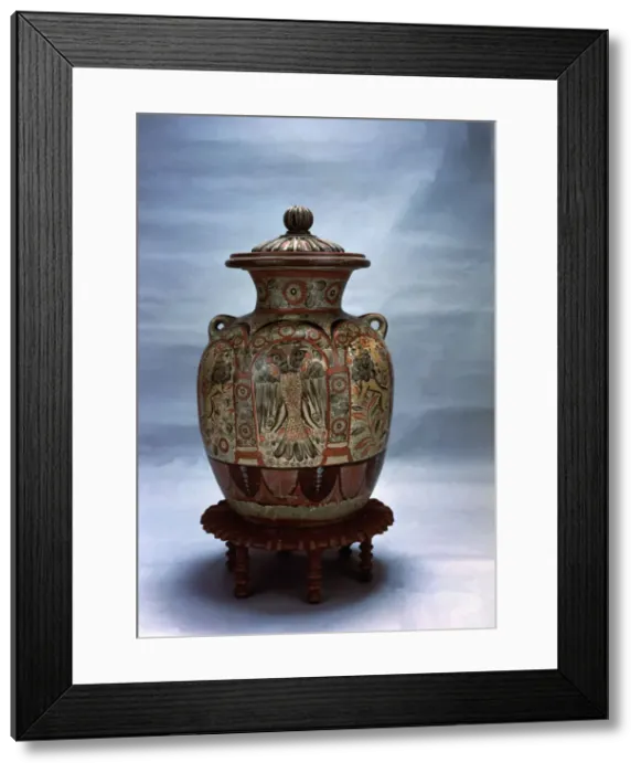 Framed Print : Large earthenware jar, Colonial era, from Tonala, Guadalajara, Mexico Framed Print : Large earthenware jar, Colonial era, from Tonala, Guadalajara, Mexico