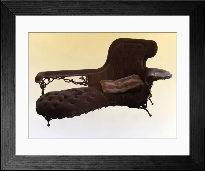 Framed Print : Easy chair sofa, designed by Antoni Gaudí Framed Print : Easy chair sofa, designed by Antoni Gaudí