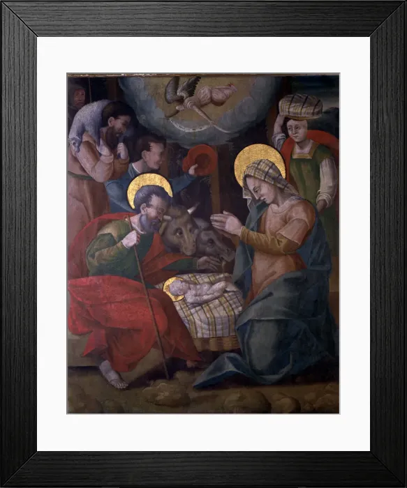 Framed Print : Adoration of the Shepherds, by an anonymous author