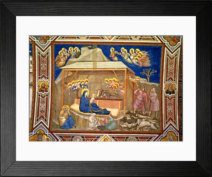 Framed Print : Crib, painting by Giotto Framed Print : Crib, painting by Giotto