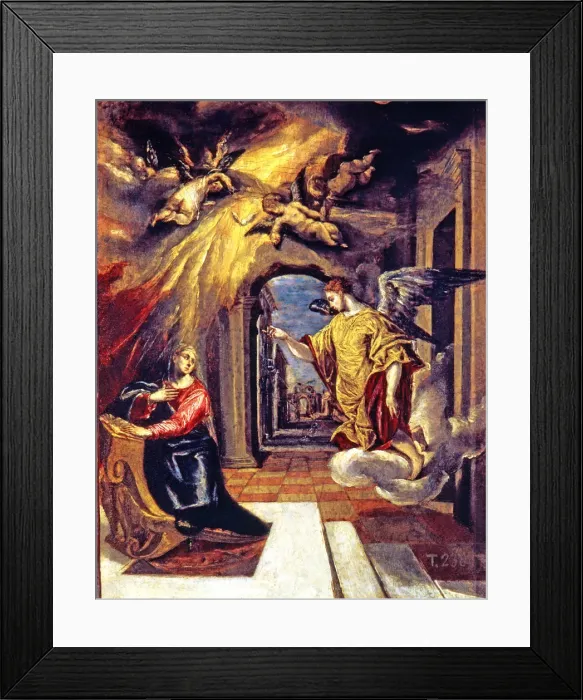 Framed Print : The Annunciation, by El Greco Framed Print : The Annunciation, by El Greco