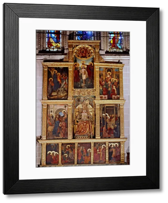 Framed Print : Altarpiece of St. Ursula, from Cubells (Lleida)