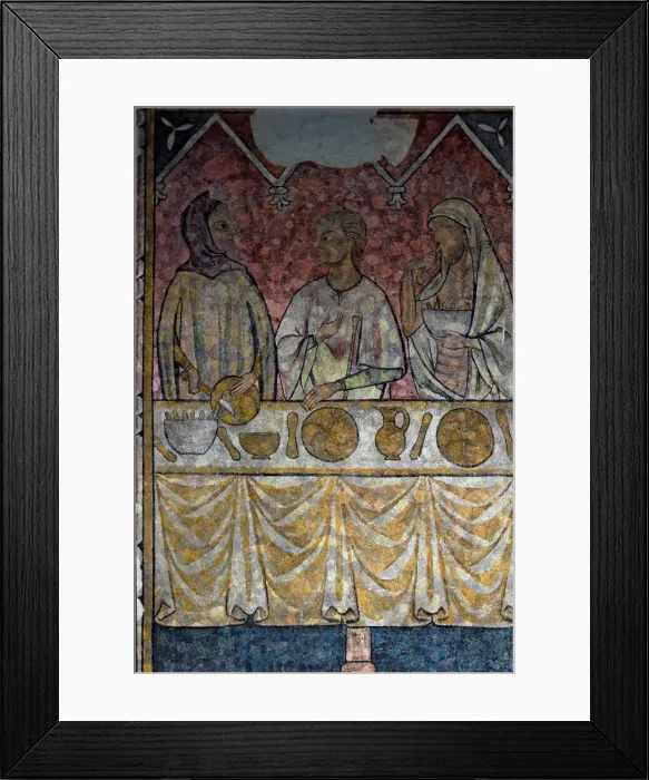 Framed Print : Murals of old Seo of Lleida, work close to 1300, belonging to the Canonja Refectory Framed Print : Murals of old Seo of Lleida, work close to 1300, belonging to the Canonja Refectory