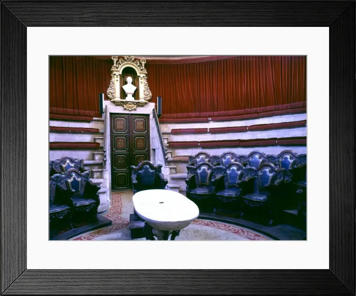 Framed Print : Interior of the circular hall of the Royal Academy of Medicine of Catalonia Framed Print : Interior of the circular hall of the Royal Academy of Medicine of Catalonia