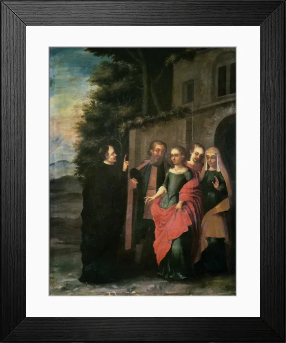 Framed Print : Scene of the life of St. Eulalia, painting preserved in the Sanctuary of the Sainte in Totana Framed Print : Scene of the life of St. Eulalia, painting preserved in the Sanctuary of the Sainte in Totana