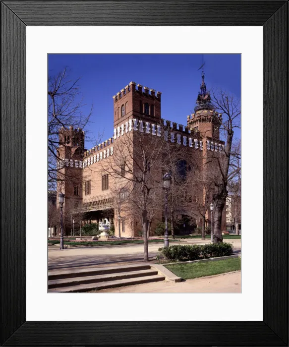 Framed Print : Castle of the Three Dragons, 1888, currently the Zoology Museum, designed by Lluis Framed Print : Castle of the Three Dragons, 1888, currently the Zoology Museum, designed by Lluis