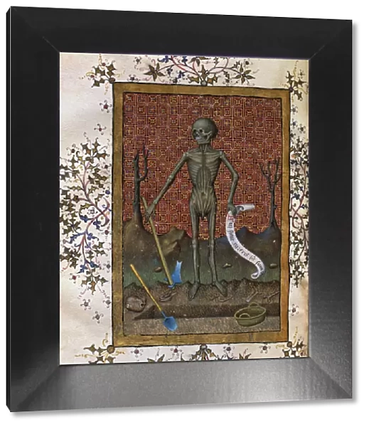 Death, miniature in the Book of Hours of 1444, by Bernat Martorell