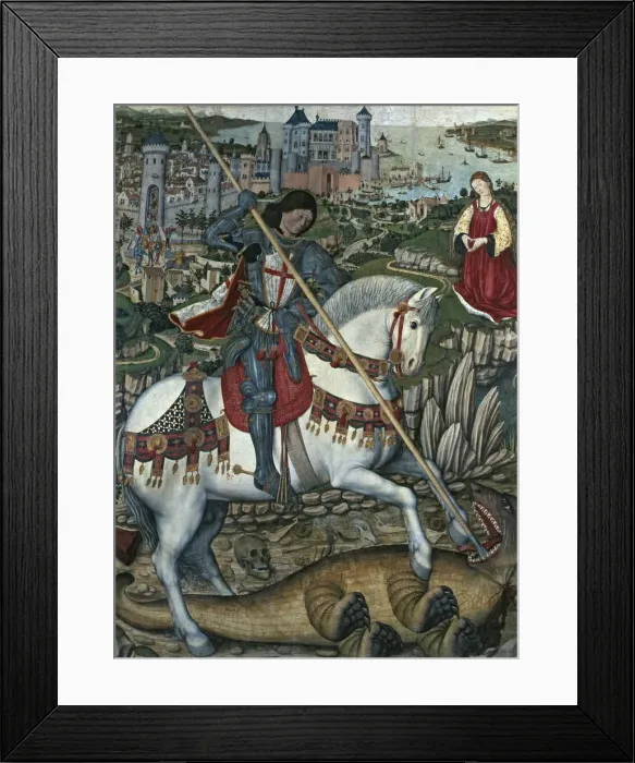 Framed Print : Saint George Altarpiece, by Pedro Nisart Framed Print : Saint George Altarpiece, by Pedro Nisart