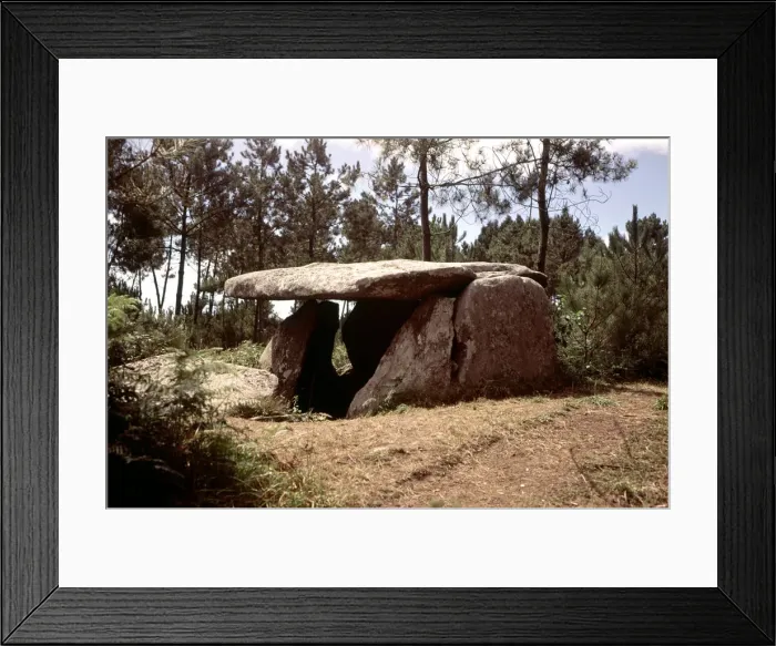 Framed Print : Dombate dolmen, megalithic tomb located near Monte Castelo (La Coruna) Framed Print : Dombate dolmen, megalithic tomb located near Monte Castelo (La Coruna)