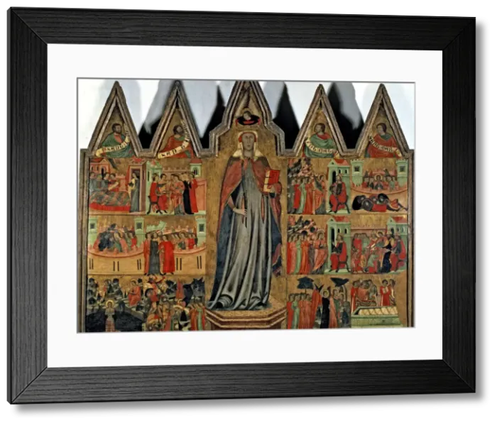 Framed Print : Altarpiece of Saint Quiteria, from the Hospital of Saint Anthony, by Joan Loert Framed Print : Altarpiece of Saint Quiteria, from the Hospital of Saint Anthony, by Joan Loert