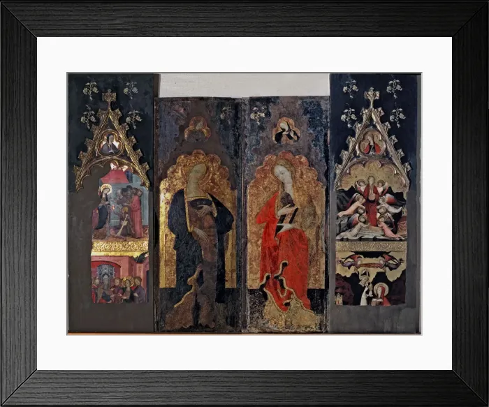 Framed Print : Altarpiece of Saint Lucy and Mary Magdalene Framed Print : Altarpiece of Saint Lucy and Mary Magdalene