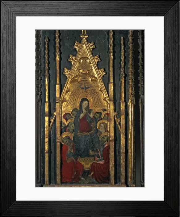 Framed Print : Pentecost, end of an altarpiece of unknown procedence Framed Print : Pentecost, end of an altarpiece of unknown procedence