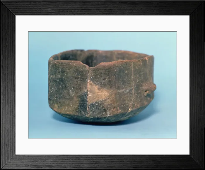 Framed Print : Squared mouth vessel. It comes from the grave-2, Bovila Madurell (San Quirze del Valles) Framed Print : Squared mouth vessel. It comes from the grave-2, Bovila Madurell (San Quirze del Valles)