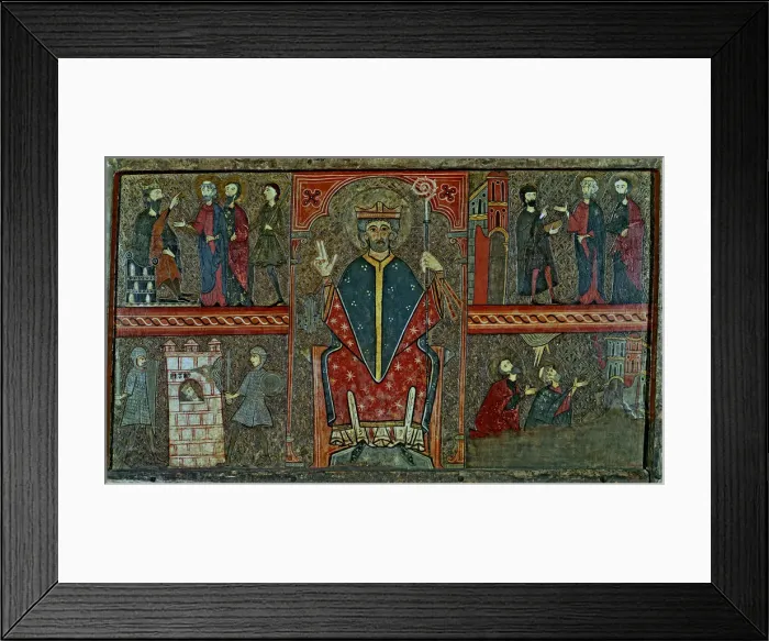Framed Print : Front in the facade of Boi, dedicated to St. Peter, from a missing church outside Boi Framed Print : Front in the facade of Boi, dedicated to St. Peter, from a missing church outside Boi