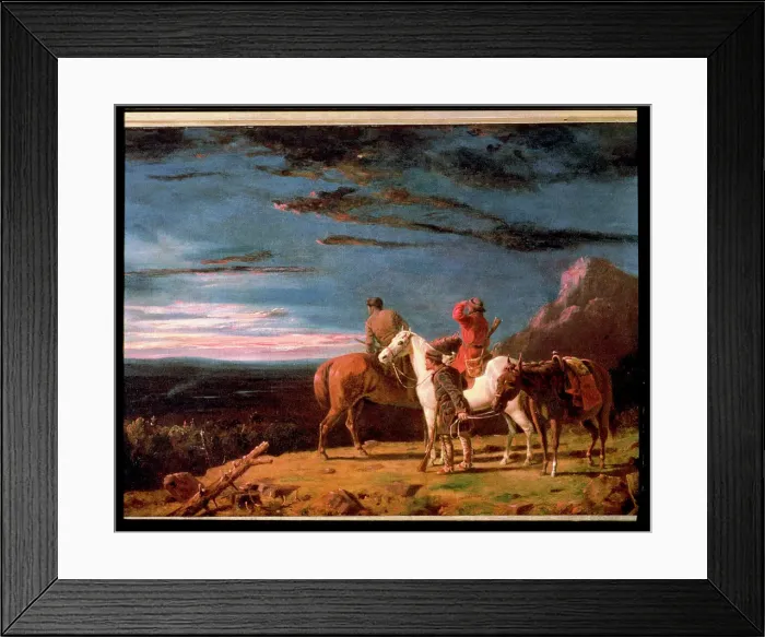 Framed Print : Party of explorers. Oil on canvas, 1851, by William Tylee Ranney Framed Print : Party of explorers. Oil on canvas, 1851, by William Tylee Ranney