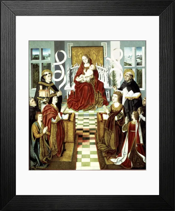 Framed Print : The Virgin of the Catholic Kings, oil on panel, 1490 Framed Print : The Virgin of the Catholic Kings, oil on panel, 1490