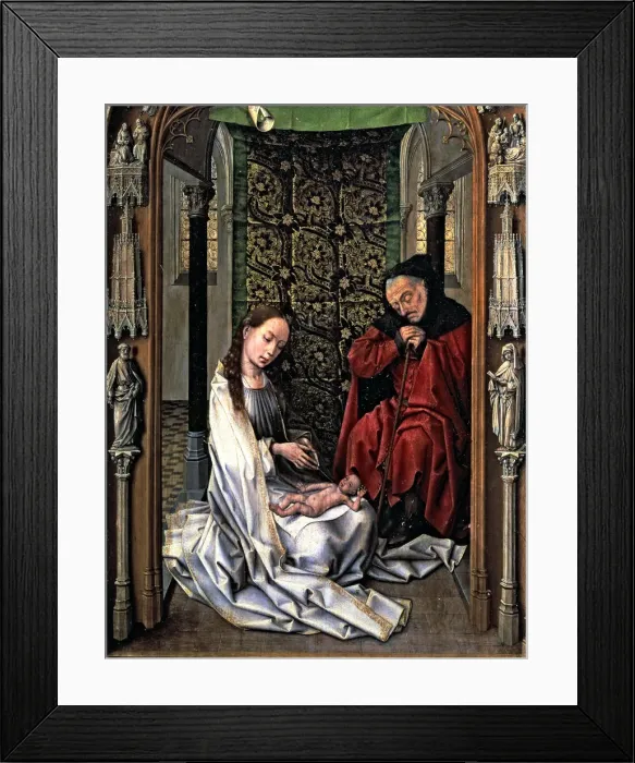Framed Print : The Nativity, table of a triptych by Van der Weyden Framed Print : The Nativity, table of a triptych by Van der Weyden